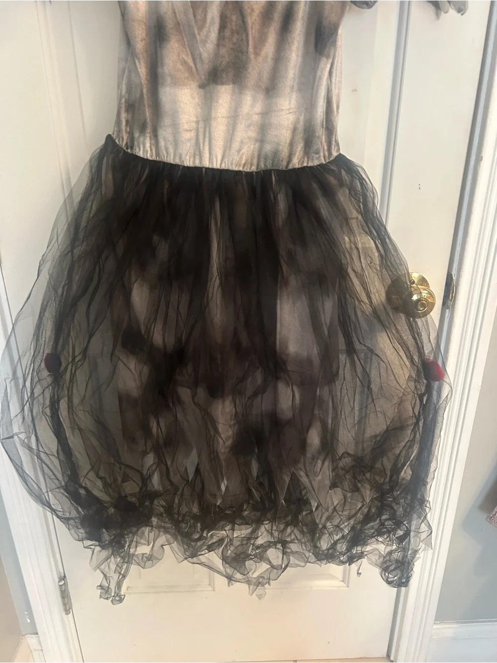 Prom Corpse Black Girls' Prom Queen Costume with Sash